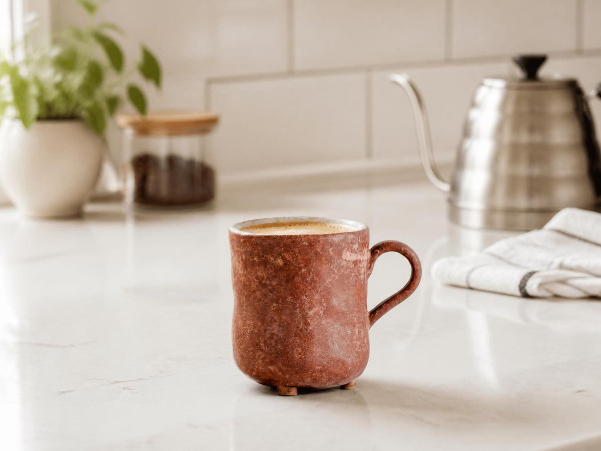 Red Brown Ceramic Coffee Mug product photo 7