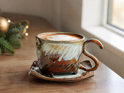Cat Coffee Cup and Saucer product photo 7