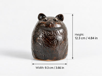 Handmade Black Cat Ceramic Vase product photo 6