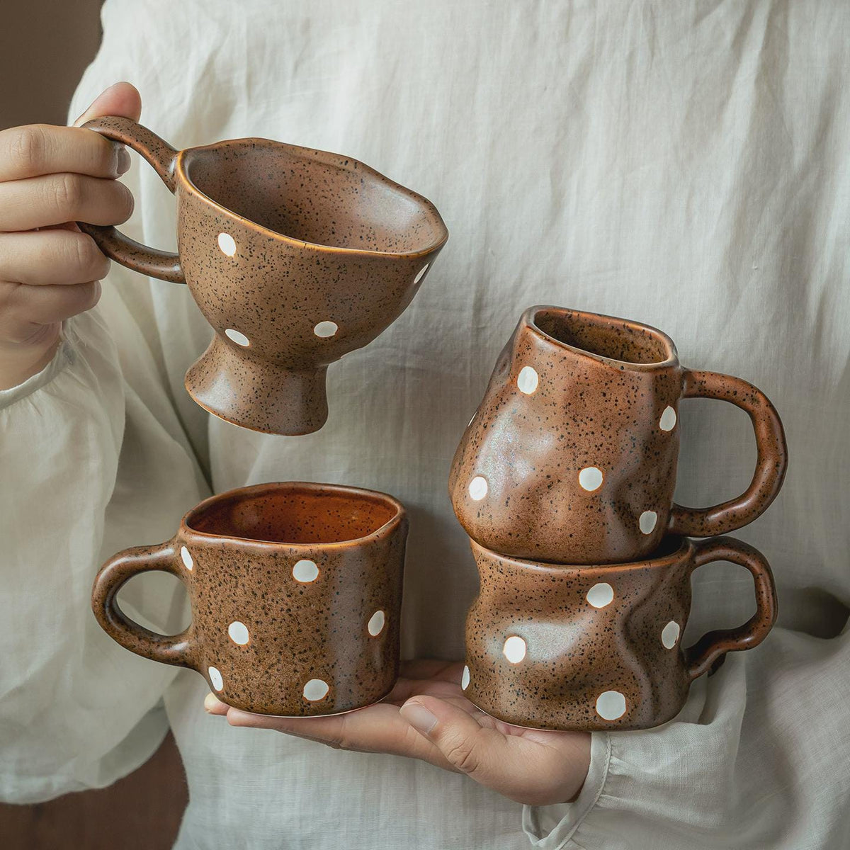 Apple Footed Coffee Cup and Saucer product photo 3