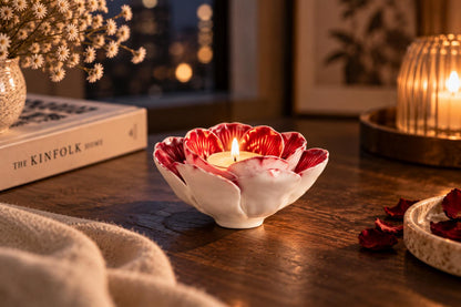 Red Rose Ceramic Candle Holder product photo 6