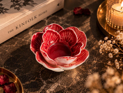 Red Rose Ceramic Candle Holder product photo 5