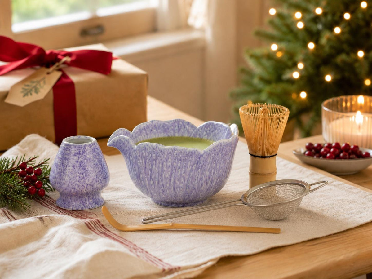Drip Glaze Matcha Bowl Set product photo 1