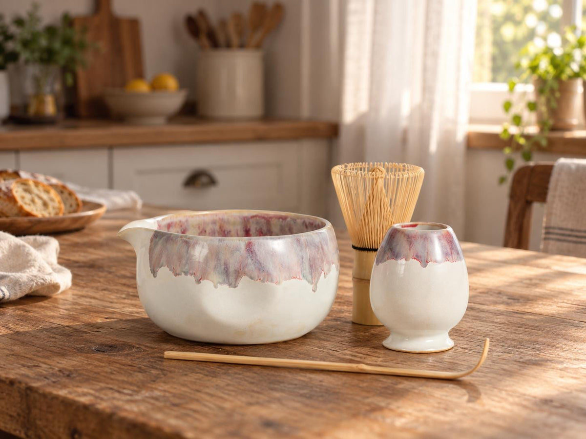 Winter Rose Matcha Bowl Set product photo 6