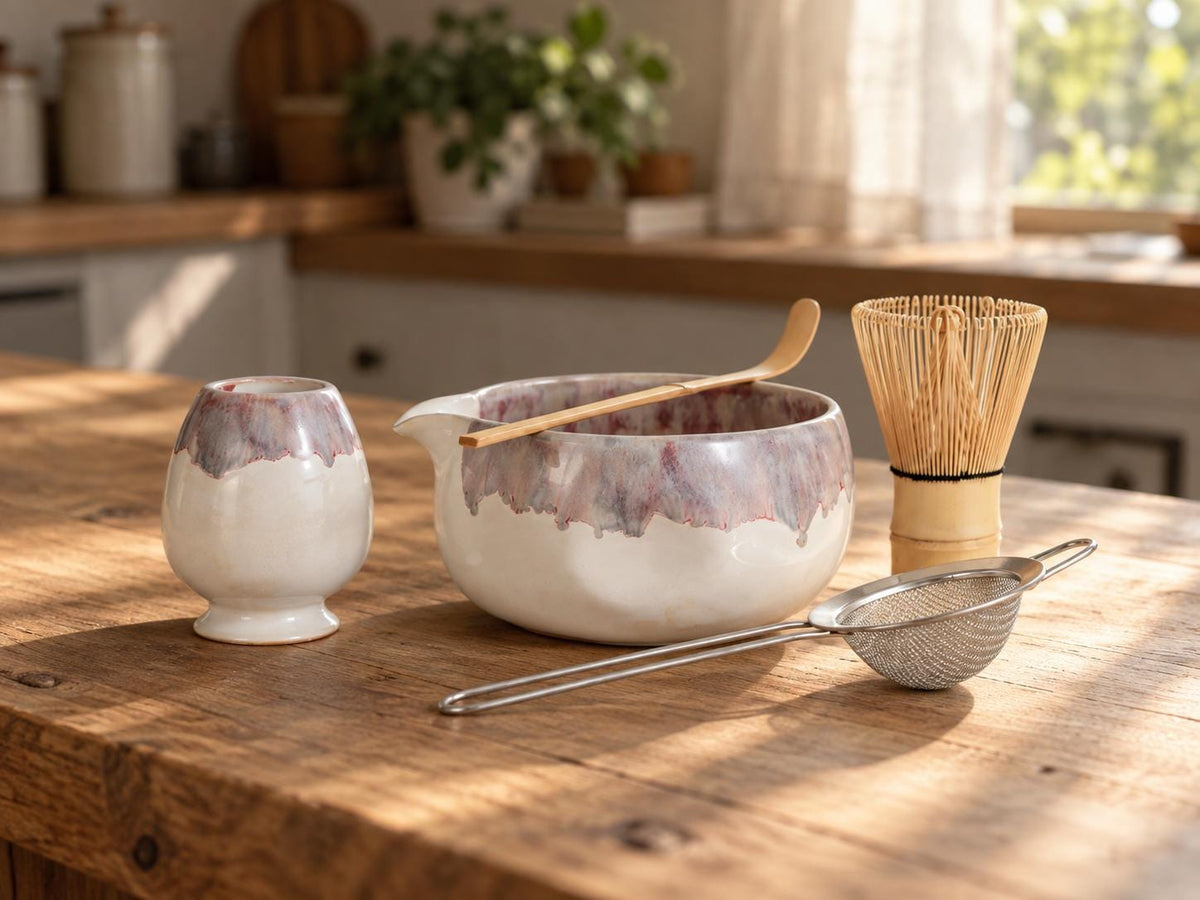 Winter Rose Matcha Bowl Set product photo 5