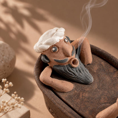 Funny Ceramic Shepherd Incense Holder product photo 3
