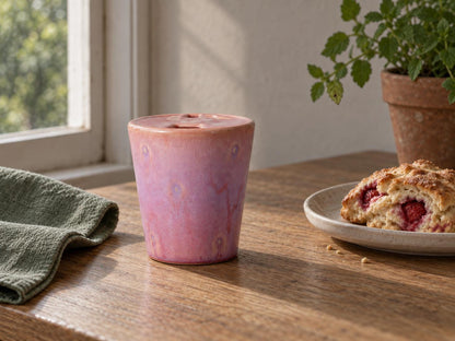 Lavender Pink Ceramic Tumbler product photo 4