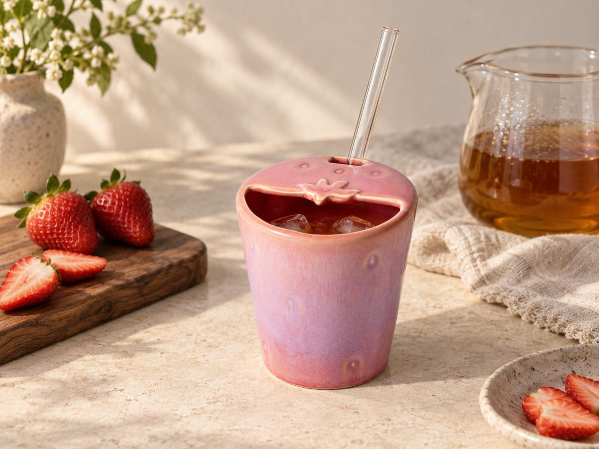 Lavender Pink Ceramic Tumbler product photo 2