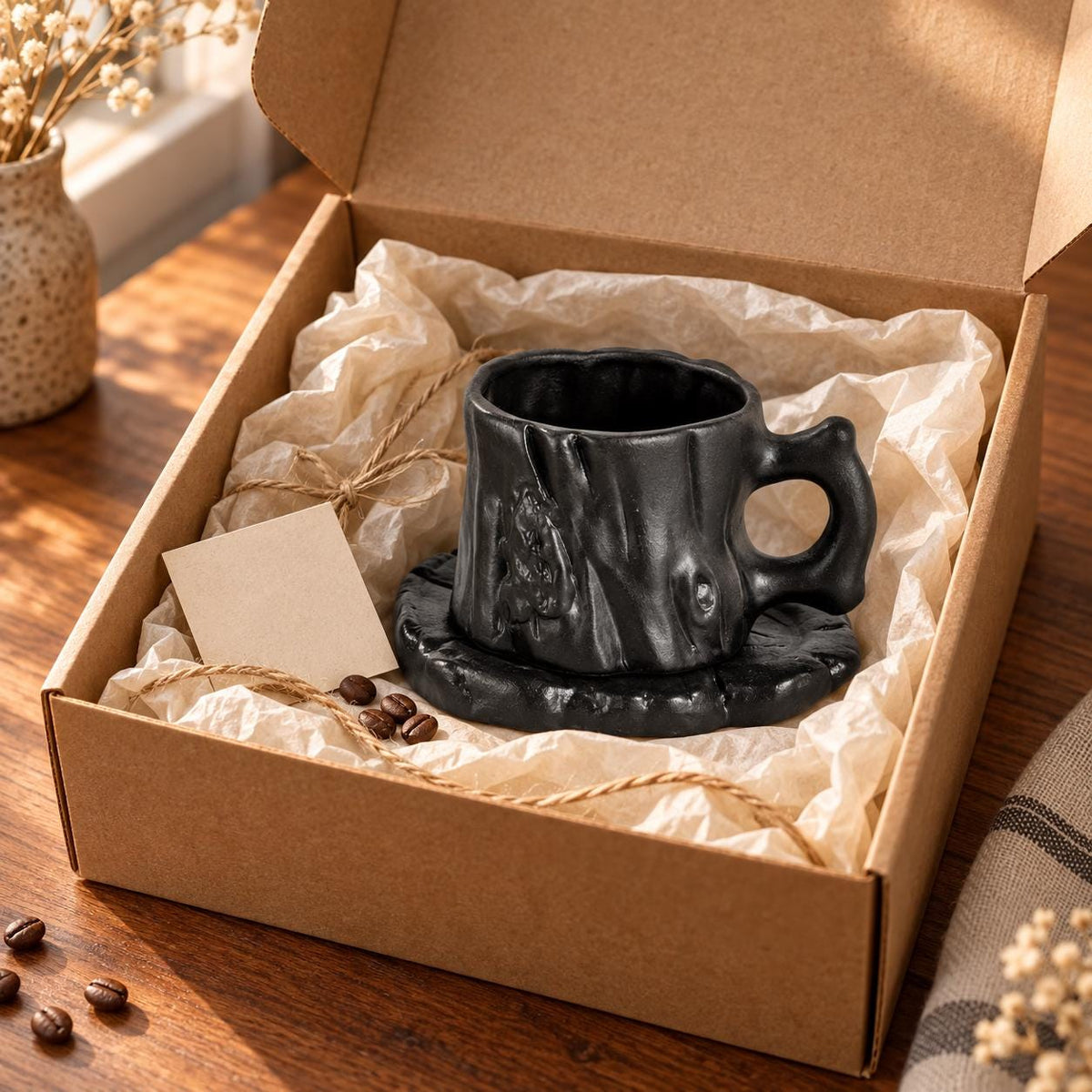 Tree Stump Coffee Cup and Saucer product photo 6