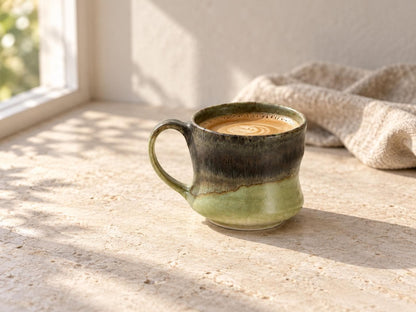 Charcoal Moss Green Ceramic Coffee Mug product photo 4