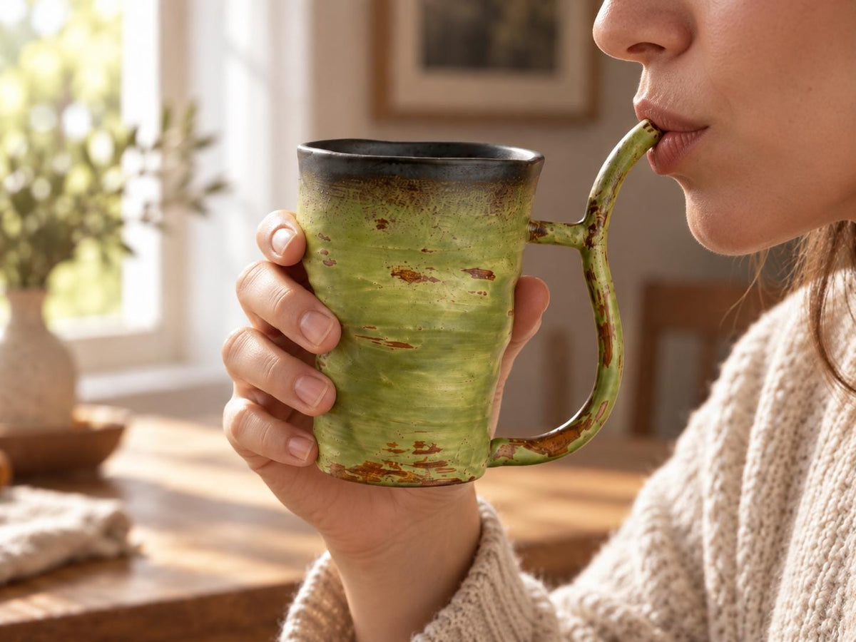 Willow Sip Straw Ceramic Tumbler product photo 8
