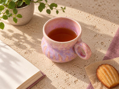 Pink Coral Ceramic Coffee Mug product photo 3
