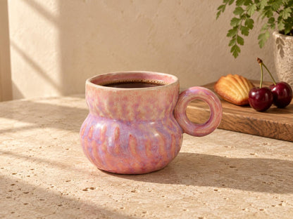 Pink Coral Ceramic Coffee Mug product photo 2