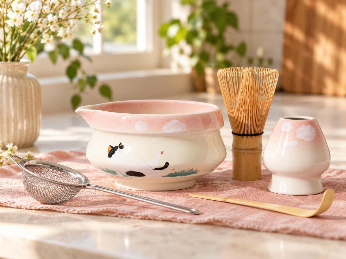 Lazy Cat Matcha Bowl Set product photo 5