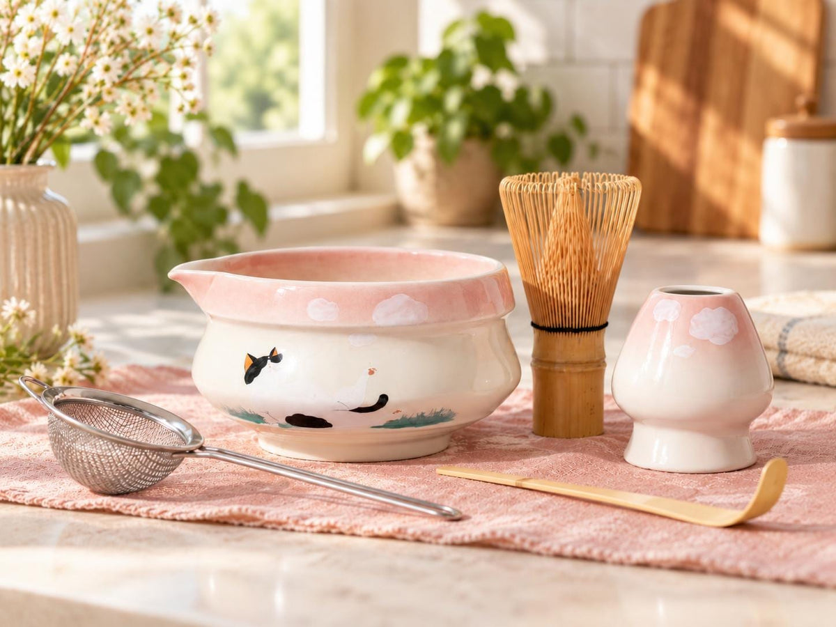 Lazy Cat Matcha Bowl Set product photo 8