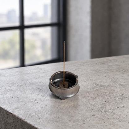 Gilded Bronze Mini Ceramic Incense Burner product photo 5