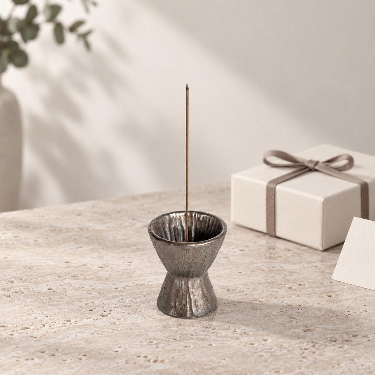 Pottery Hourglass Incense Burner product photo 7