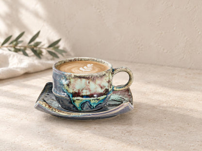 Earthy Espresso Cup and Saucer product photo 7