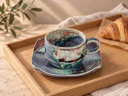 Earthy Espresso Cup and Saucer product photo 4