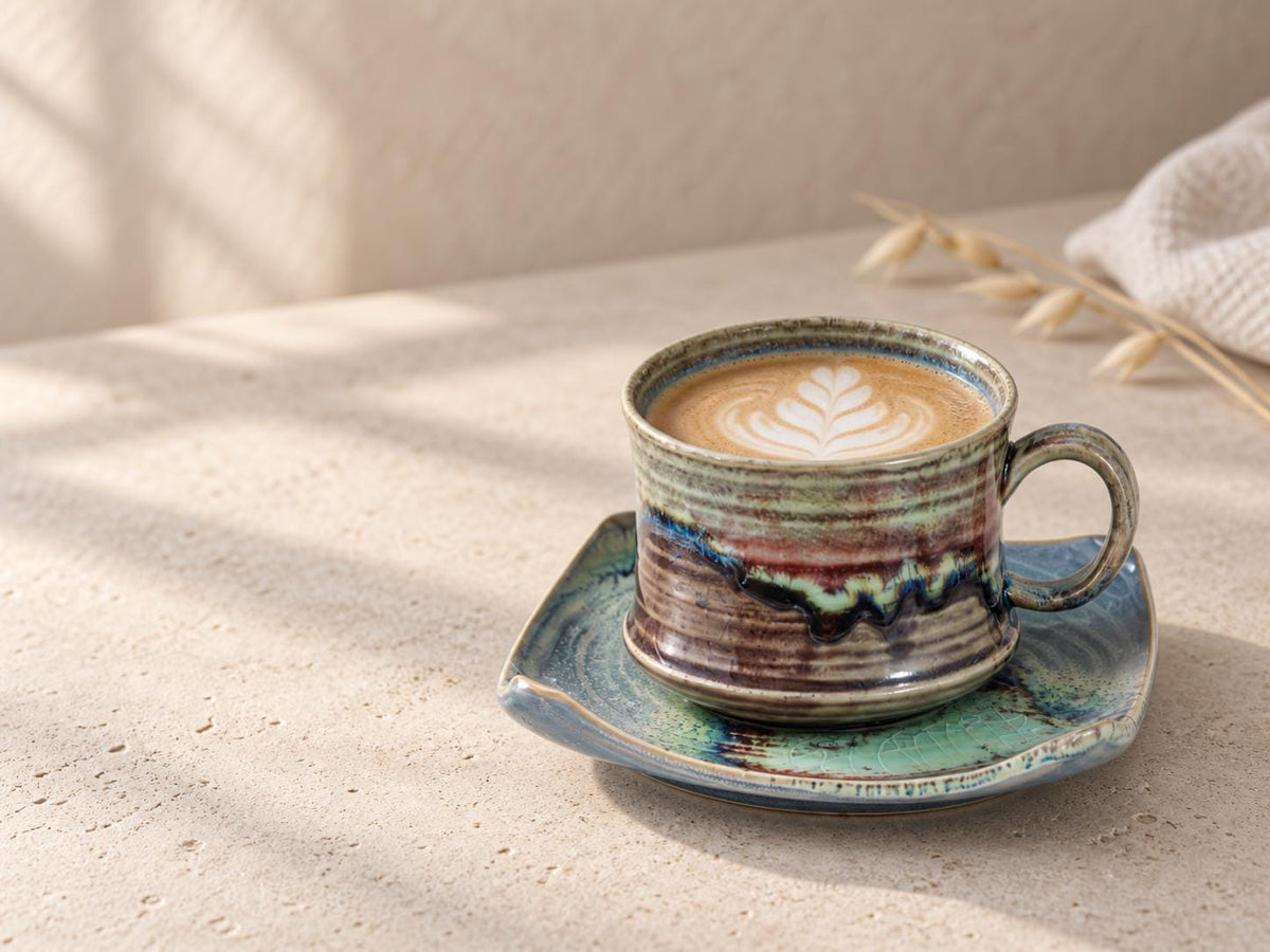 Earthy Coffee Cup and Saucer product photo 7