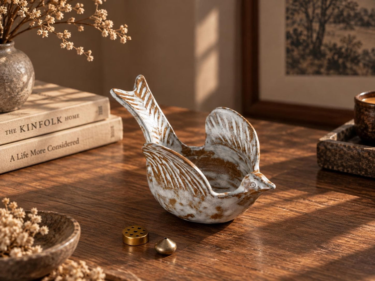 Ceramic Bird Incense Burner product photo 3