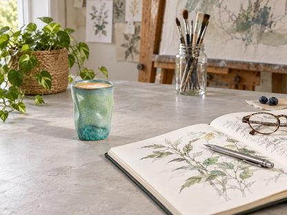 Jade Teal Ceramic Tumbler product photo 3