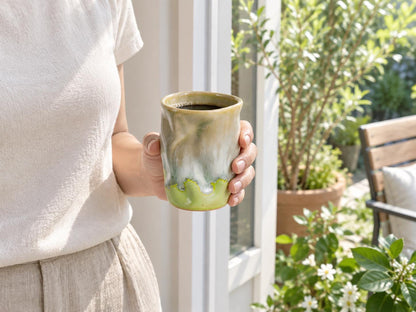 Lime Green Ceramic Tumbler product photo 2