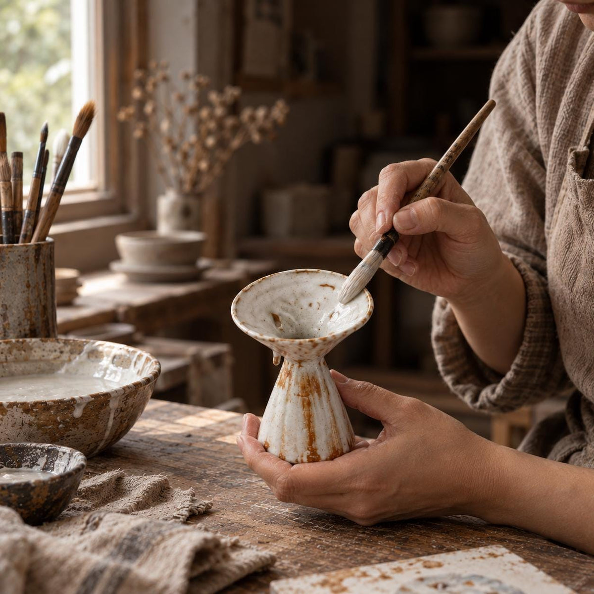 Wabi Sabi Ceramic Incense Burner product photo 3