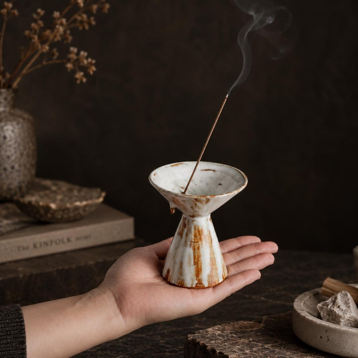 Wabi Sabi Ceramic Incense Burner product photo 4