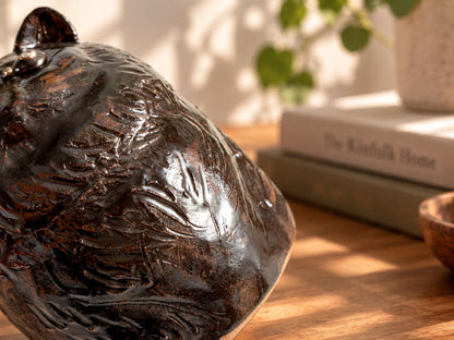 Handmade Black Cat Ceramic Vase product photo 4