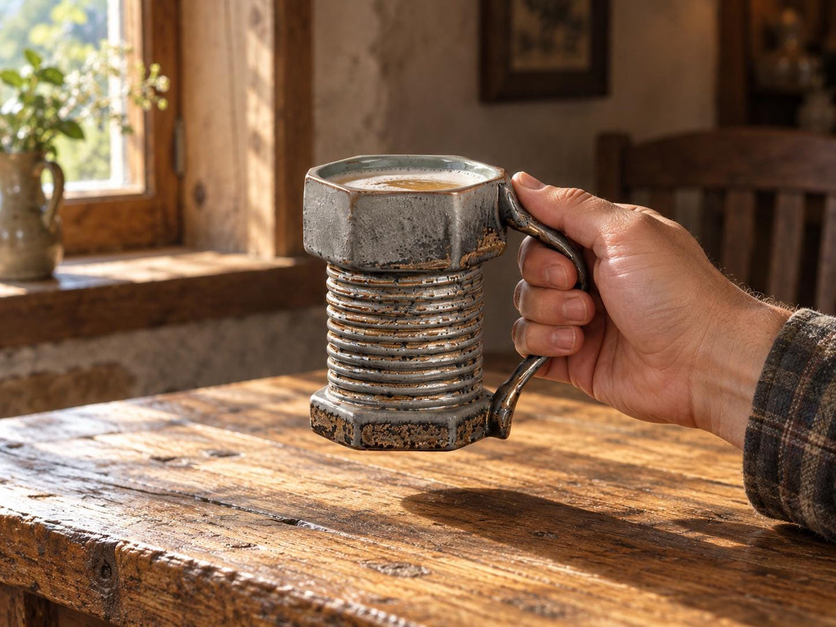 Black Bronze Beer Ceramic Coffee Mug product photo 8