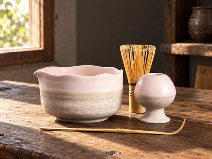 Blush Pink Matcha Bowl Set product photo 1