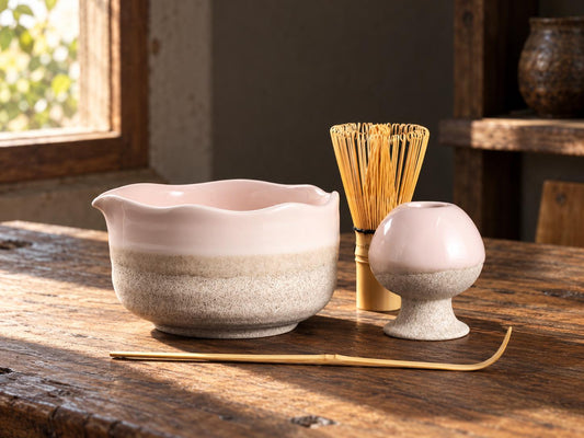 Blush Pink Matcha Bowl Set product photo 1