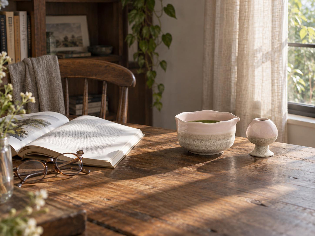 Blush Pink Matcha Bowl Set product photo 7