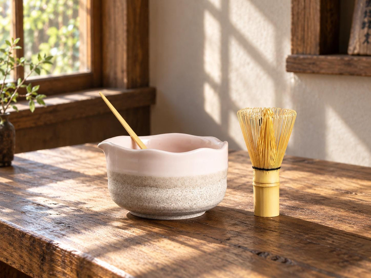 Blush Pink Matcha Bowl Set product photo 5