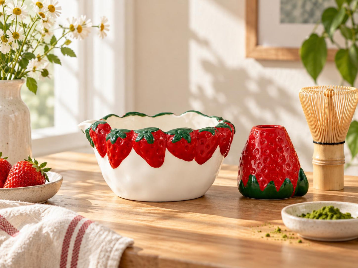 Strawberry Matcha Bowl Set product photo 6