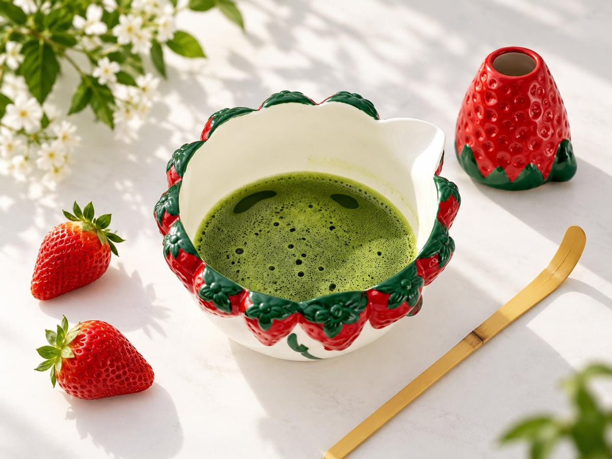 Strawberry Matcha Bowl Set product photo 2