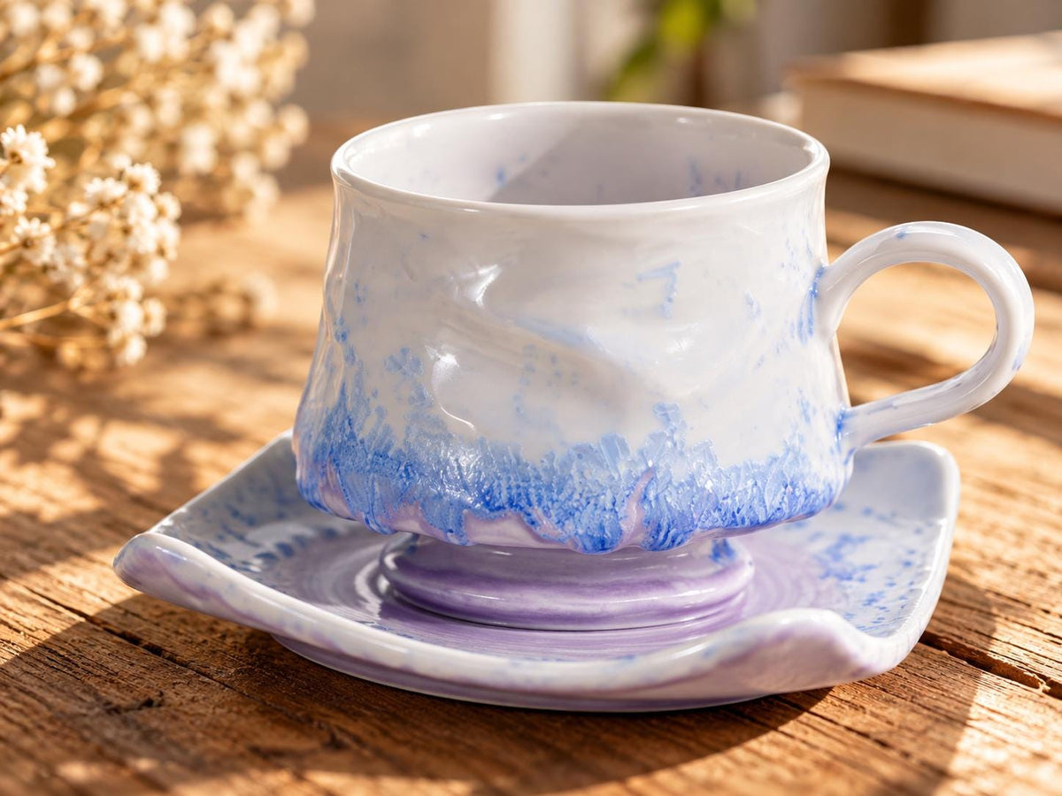 Square Coffee Cup and Saucer product photo 1