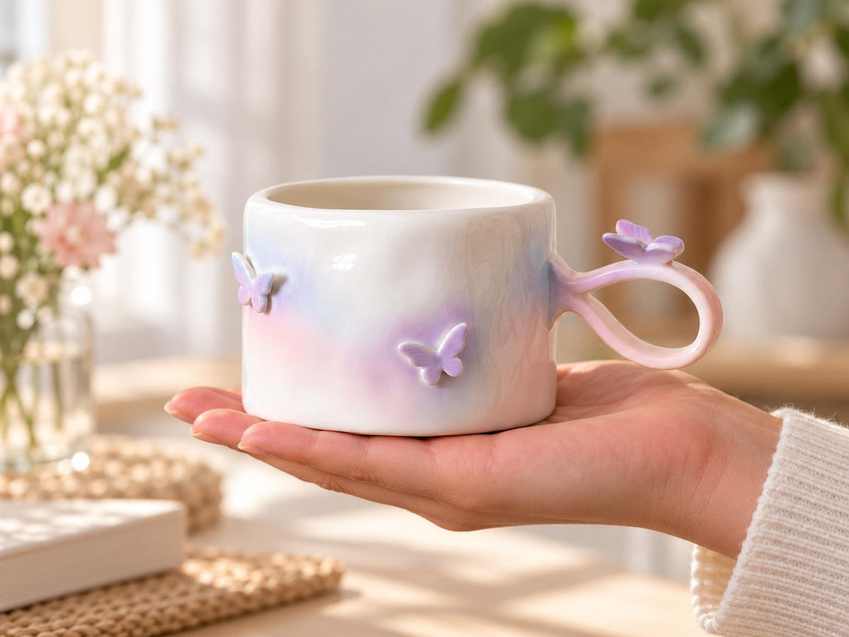 Butterfly Ceramic Coffee Mug product photo 5