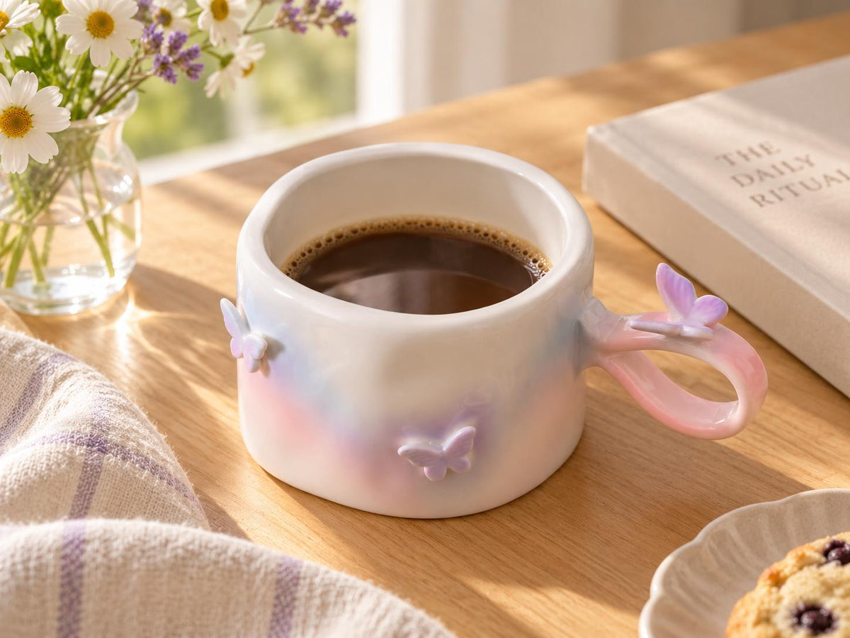 Butterfly Ceramic Coffee Mug product photo 7