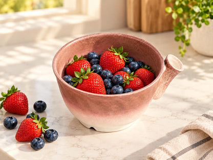 Handmade Ceramic Berry Washing Bowl product photo 1