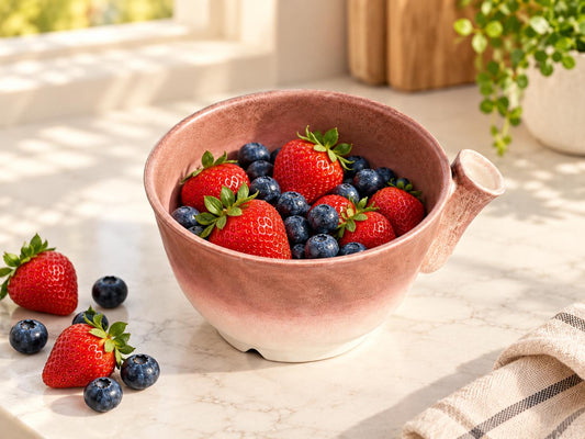 Handmade Ceramic Berry Washing Bowl product photo 1