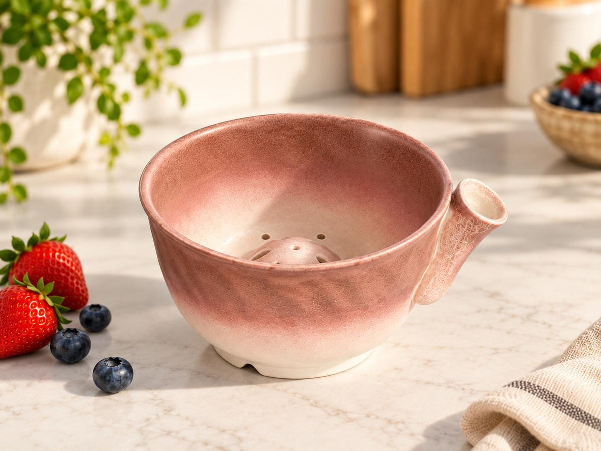 Handmade Ceramic Berry Washing Bowl product photo 6