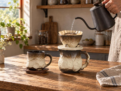 Pour Over Ceramic Coffee Mug product photo 1