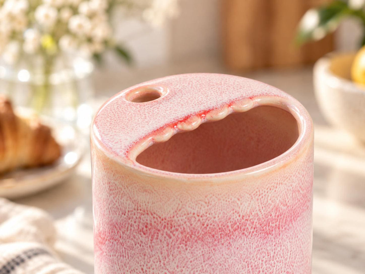 Pink Speckled Ceramic Tumbler product photo 2