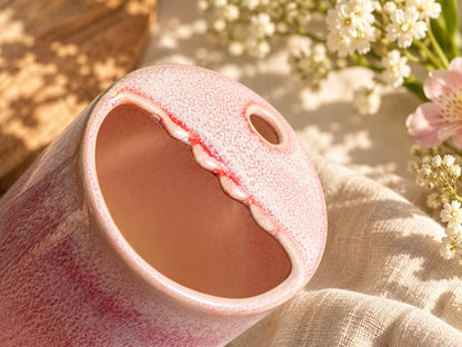 Pink Speckled Ceramic Tumbler product photo 5