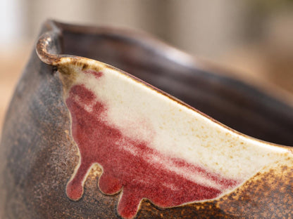Black Red Natural Glaze Matcha Bowl Set product photo 7