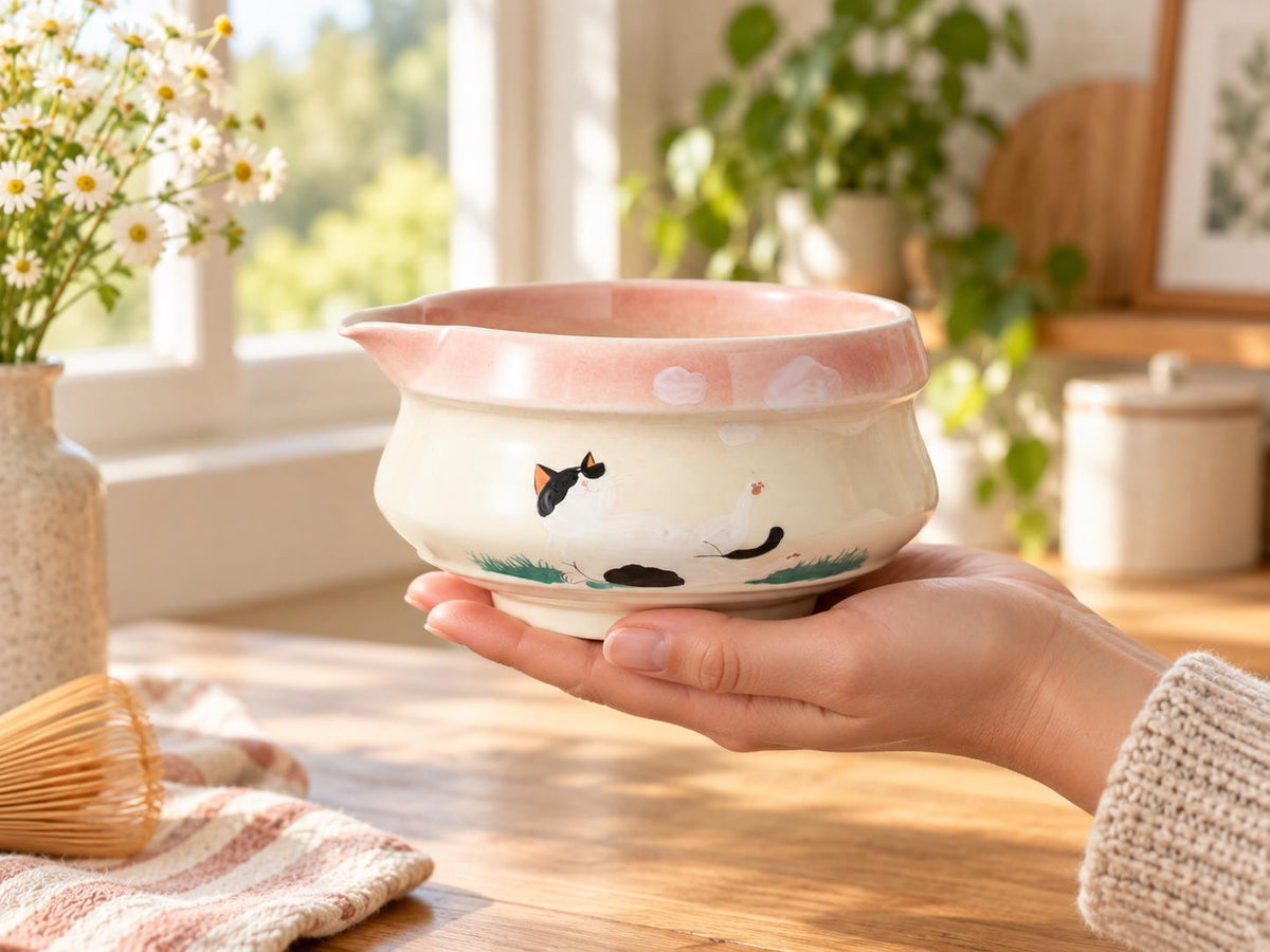 Lazy Cat Matcha Bowl Set product photo 3