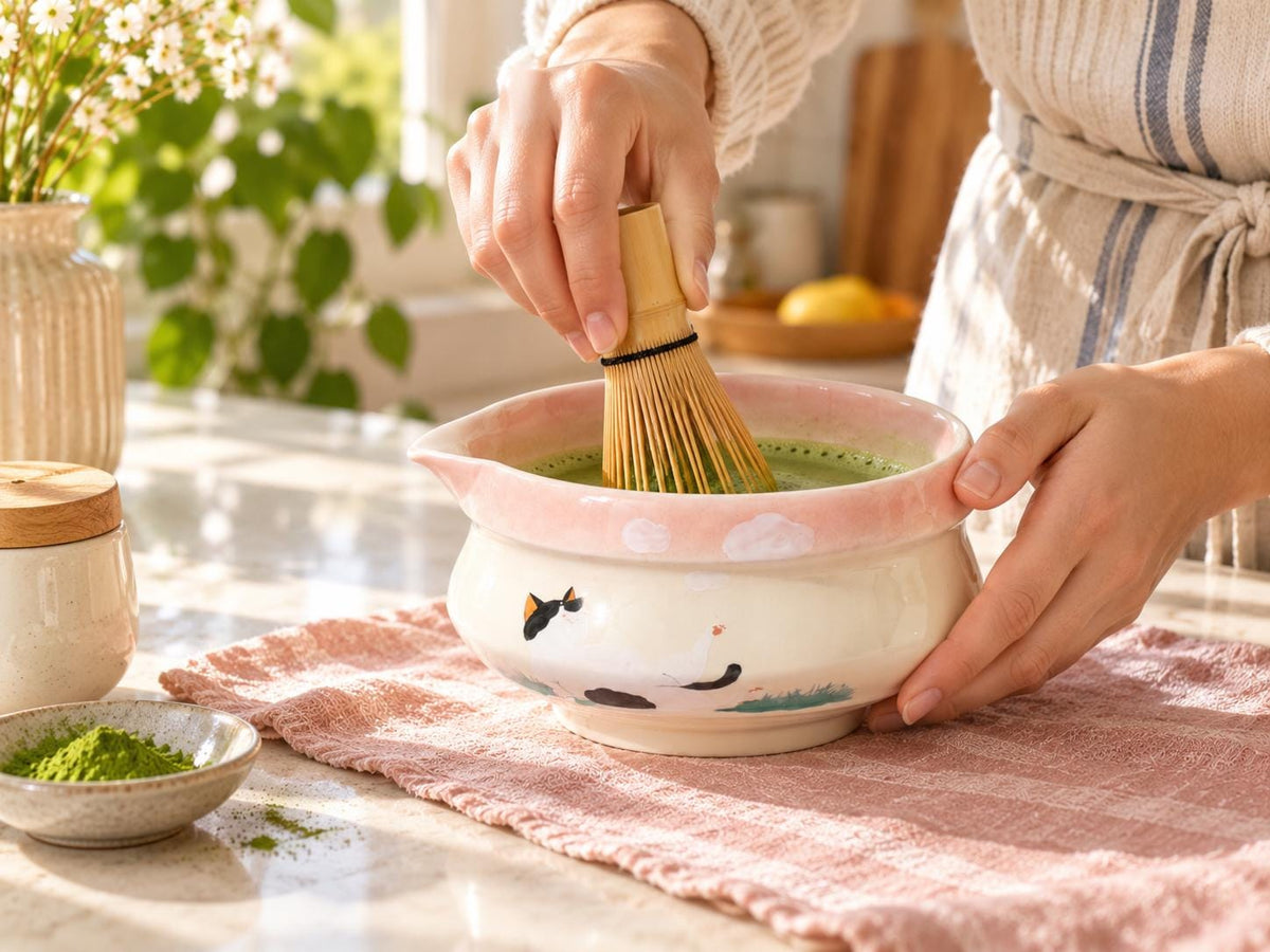 Lazy Cat Matcha Bowl Set product photo 4