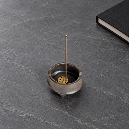 Gilded Bronze Mini Ceramic Incense Burner product photo 7